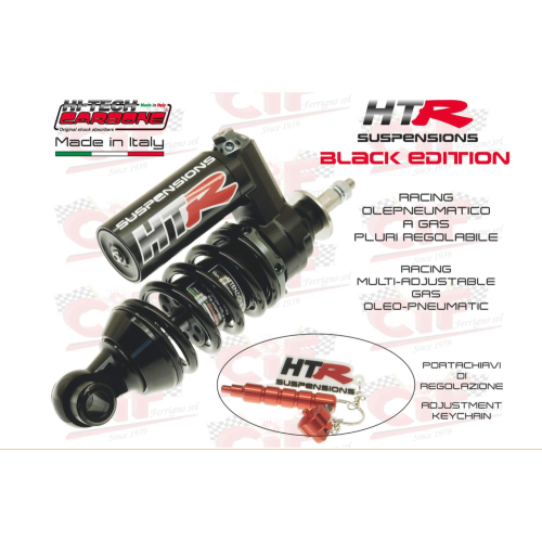 Ammortizzatore anteriore CARBONE HI-TECH BLACK EDITION per VESPA 50 90 125 ET3 PK N L R SPECIAL PRIMAVERA 