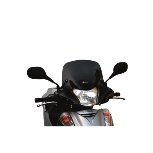 Mini paravento cupolino sportivo " NEW DESIGN " fumè per HONDA SH 300 2007 AL 2010 completo di staffe