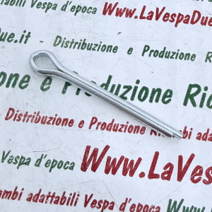 Coppiglia 3.5 x 30 mm in acciaio zincata per VESPA APE LAMBRETTA fermo dado tamburo ruota e applicazioni varie asse ruota anteriore e sportello scatola porta attrezzi 012787 12789