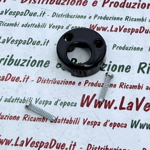 Coperchio serratura bloccasterzo nero semilucido VESPA 50 90 125 150 200 SPECIAL PX PE SPRINT VELOCE SUPER RALLY PRIMAVERA ET3 APE TM P 50 r.o. 174628
