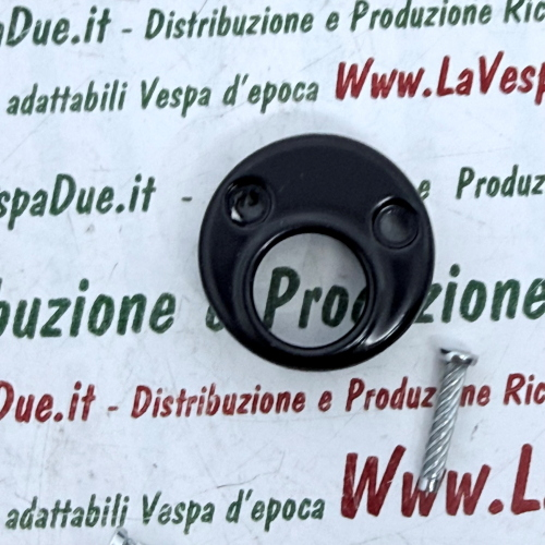 Coperchio serratura bloccasterzo nero semilucido VESPA 50 90 125 150 200 SPECIAL PX PE SPRINT VELOCE SUPER RALLY PRIMAVERA ET3 APE TM P 50 r.o. 174628