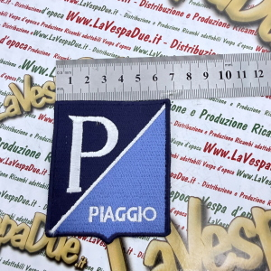 Toppa ricamata VESPA scudetto PIAGGIO insegna in miniatura r.o. 610058M circa 81 x 68 mm da applicare su giacche maglie o accessori