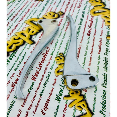 Paar verchromte Hebel für VESPA 50 90 125 150 160 180 NLR GS altes Modell, sparsamer Typ ro 070587