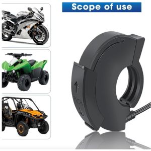 Caricabatteria da manubrio da 20 a 23 mm presa doppia porta USB e USB-C universale 12 24 Volt con coperchio di protezione VESPA APE LAMBRETTA  PD 30W e QC 18W auto moto scooter barche camion 
