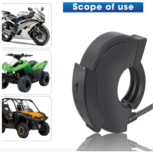 Caricabatteria da manubrio da 20 a 23 mm presa doppia porta USB e USB-C universale 12 24 Volt con coperchio di protezione VESPA APE LAMBRETTA  PD 30W e QC 18W auto moto scooter barche camion 