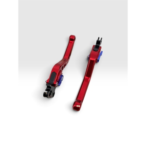 Par de manetas deportivas rojas ajustables en 6 posiciones para VESPA 50 80 90 125 150 160 180 200 NLR SPECIAL PRIMAVERA ET3 PK S XL VNA VNB TS GT GTR SPRINT VBA GS SS RALLY PX PE
