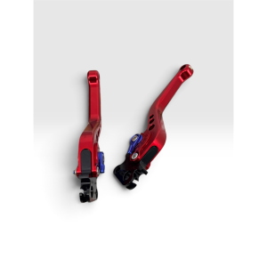 Par de manetas deportivas rojas ajustables en 6 posiciones para VESPA 50 80 90 125 150 160 180 200 NLR SPECIAL PRIMAVERA ET3 PK S XL VNA VNB TS GT GTR SPRINT VBA GS SS RALLY PX PE