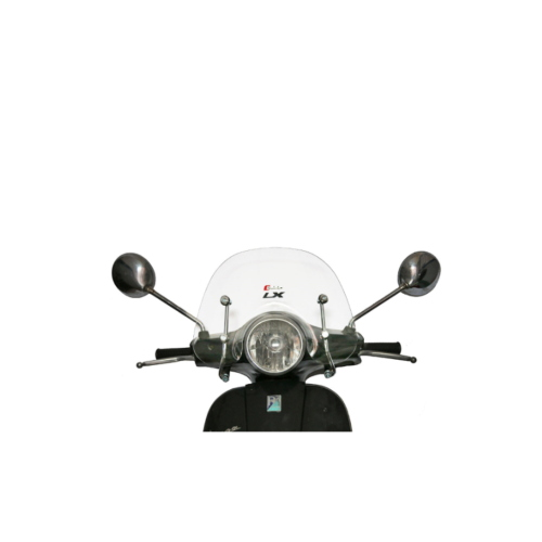 Mini paravento cupolino trasparente basso per VESPA 50 125 150 LX completo di staffe