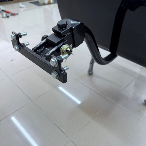 White painted trailer trolley to be applied to the rear part adaptable to VESPA LAMBRETTA to all scooters or motorcycles scooter trailer type PAV