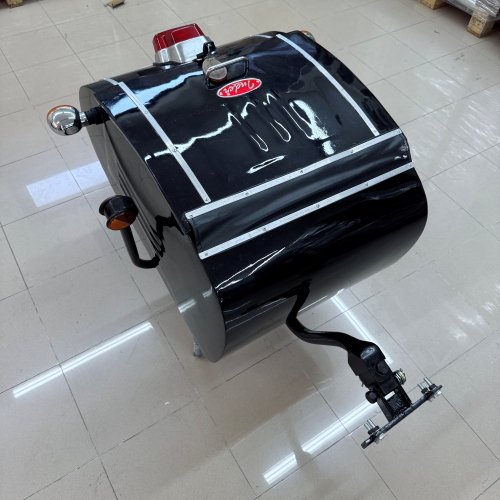White painted trailer trolley to be applied to the rear part adaptable to VESPA LAMBRETTA to all scooters or motorcycles scooter trailer type PAV