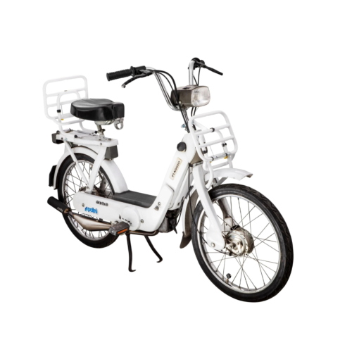 Portapacchi posteriore bianco ribaltabile per PIAGGIO CIAO PX SC 