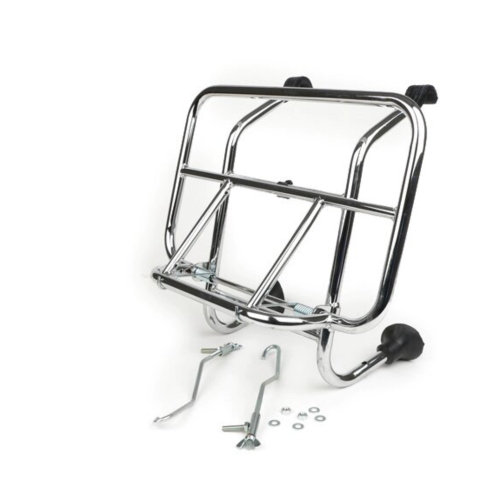 Portapacchi anteriore cromato per VESPA 50 90 125 150 160 180 200 N L R SPECIAL PRIMAVERA SS ET3 PX PE ARCOBALENO PK XL RUSH N FL2 HP 