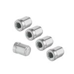 Kit dado M8 x 1.25 per cerchio tubeless 8 mm in acciaio per fissaggio cerchi al tamburo lungo