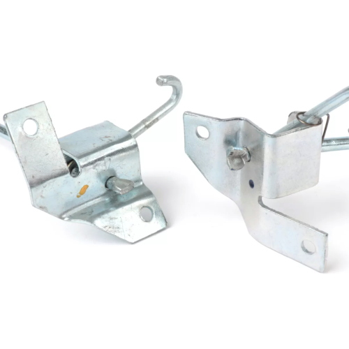 Par de palancas de gancho de capó para VESPA PX 80 125 150 200 PE LUSSO T5, lado derecho e izquierdo, barra de cierre, 178311 227229 244093 178317, placas de anclaje