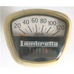 Compteur de vitesse White Edge 120 km/h pour LAMBRETTA 150 GP DL