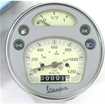 Contachilometri Originale Piaggio per VESPA PX Freno a Disco adattabile ARCOBALENO Gruppo Strumenti r.o. 583074