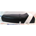 Black super racing hump seat with white band for VESPA PX PE 125 150 200