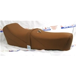 Selle sport en cuir marron pour VESPA PK S XL 50 125 AUTOMATIQUE