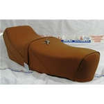 Selle sport en cuir marron pour Vespa 125, 150, 125 PX, PE, Sprint, GL, TS, GTR