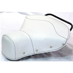 White short front triangular saddle with studs for VESPA 125 150 PX SPRINT GL GTR TS VBB VBA VNB VNA
