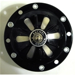 Clacson Nero con vite per VESPA Faro Basso 125 6V CA V1T V15T V30T V33T 1948 al 1952 r.o. 011635