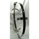 Portaruota di scorta centrale zincato ruota 8" pollici in linea VESPA 125 150 VM VN VL VB1 VBB VNB VBA FARO BASSO fino al 1965