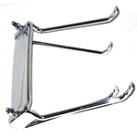Soporte cromado para rueda de repuesto detrás del escudo LAMBRETTA 125 150 LI 3.ª Serie Special GP DL 175 TV 3.ª Serie 200 TV SX GP DL
