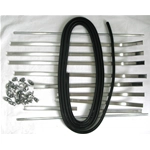 Complete set of floorboard strips for VESPA V30 > V33 from 1951 to 1952, excellent quality Italian product