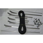Complete set of stripes for VESPA 125 VN2T from 1954 to 1957, excellent quality Italian product