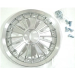 Calotta cerchio Copri Tamburo Freno Modello RACING Cromato per VESPA 50 125 150 200