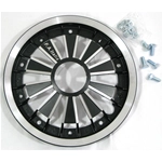 Calotta cerchio Copri Tamburo Freno Modello RACING Nero per VESPA 50 125 150 200