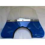 Parabrisas azul para VESPA 125 150 180 200 PX PE SPRINT VELOCE RALLY TS, completo con soportes.