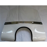 Paravento cupolino bianco per VESPA 50 90 125 N L R ET3 PRIMAVERA SS completo di staffe