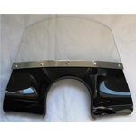 Paravento cupolino nero per VESPA 50 90 125 N L R ET3 PRIMAVERA SS completo di staffe
