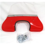 Parabrisas rojo para VESPA 50 SPECIAL + soportes