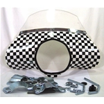 Parabrisas serigrafiado para LAMBRETTA 125 150 175 TV SPECIAL SX, completo con soportes.