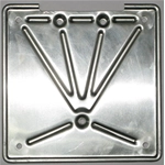 Portatarga supporto targa in allumino per VESPA 150 160 GS VS