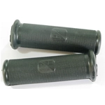 Par de puños negros con logo para VESPA 50 NLR SPECIAL VNB VBB VBA 80 100 125 150 180 200, diámetro del orificio mm 21 ro 060304
