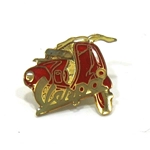 Emaille-Pins VESPA Faro Basso