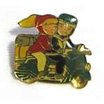 Emaille-Anstecknadel "VESPA FARO BASSO"