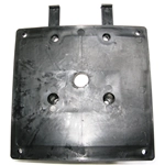 Soporte de matrícula elevado en color negro para VESPA y motocicletas clásicas de 125, 150 y 200 cc.