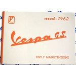 Gebrauchs- und Wartungshandbuch für VESPA 160 GS VSB1T von 1962 bis 1964 ro 6101861M