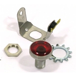 Luce spia rossa completa con bordo alluminio per manubrio VESPA 125 GTR TS 150 SPRINT VELOCE 180 200 RALLY r.o. 146172