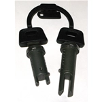 Seat lock cylinder and steering lock kit with keys for VESPA 50 125 HP VN ro