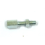 Screw register Ø 5 mm M5 x 20 for VESPA 50 80 90 125 150 160 180 200 PX PK NLR COSA wire tensioner for adjusting the clutch cable, gear shift, front brake, accelerator and selector with hexagon nut, 8 mm wrench, ro 090527 020105 1 piece