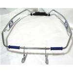 Chrome-plated body protection perimeter guard - blue - for VESPA 125 150 160 180 200 SUPER GT SPRINT SS RALLY