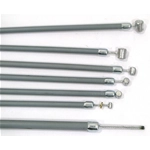 Serie kit 7 cavi con guaina grigia per VESPA 50 90 N L R SPECIAL SS ELESTART 125 ET3 PRIMAVERA con teflon interno freno frizione cambio accelleratore r.o. 139402 139403 192681 174164 174701 098221 071059