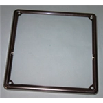Marco de matrícula cromado tipo europeo para MOTOCICLETAS Y VESPA 125 150 180 200 tamaño mm. 185X185