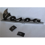 Scritta per scudo anteriore in corsivo lunga mm. 83 per VESPA 50 125 150 ET2 ET4 PX 125 150 200 r.o. 577082