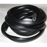 SCHWARZES Gummidichtungsprofil für Motorhauben, Taschen und Karosserie für VESPA 98 125 150 V1 V15 V33 VM VN VL GS VS1 VB1 VNA VNB VBAVBB von 1949 bis 1966 - 3,10 m lang, passend für beide Motorhauben